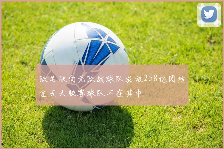 欧足联向无欧战球队发放258亿团结金五大联赛球队不在其中